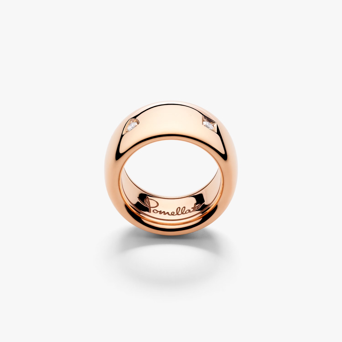 Pomellato Iconica Ring 18k Rose Gold with Diamonds (Medium-Large) PAC4007_O7000_DB000