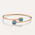 Pomellato Nudo Mini Bangle Bracelet with London Blue Topaz