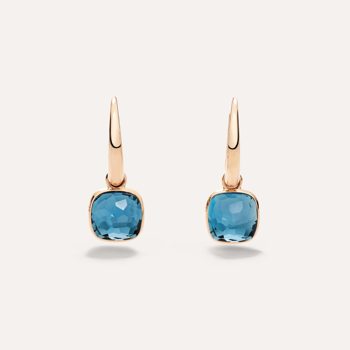 Pomellato Nudo Mini Earrings in London Blue Topaz