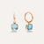 Nudo Mini Earrings
Sky blue topaz gemstones