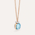 Pomellato Nudo Mini Necklace with Sky Blue Topaz and Diamonds