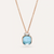 Pomellato Nudo Mini Necklace with Sky Blue Topaz and Diamonds