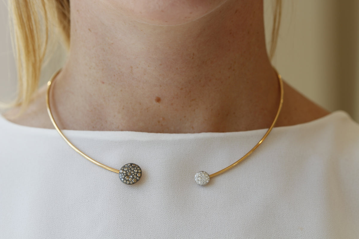 Pomellato Sabbia Choker in 18k Rose Gold with Pavé Diamonds