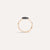 Pomellato Sabbia Ring in 18k Rose Gold with Pave Black Diamonds