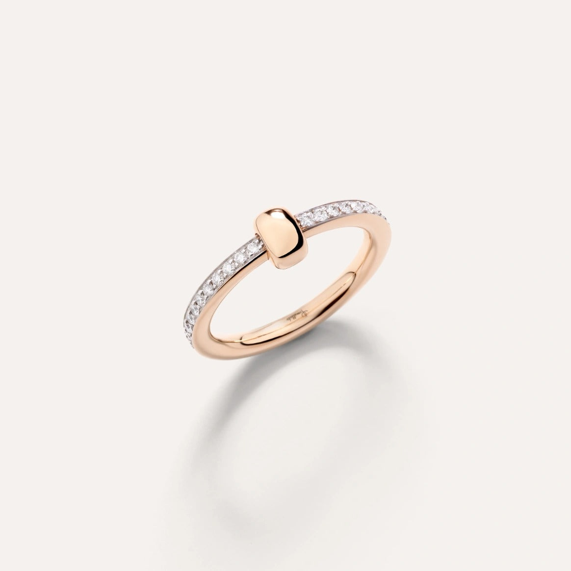 Pomellato Together 18k Gold Diamond Single Band Ring