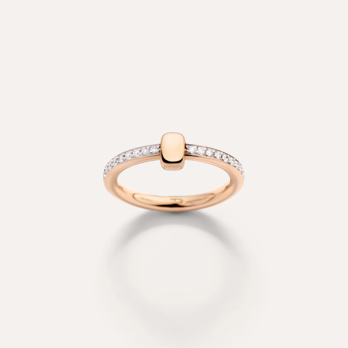 Pomellato Together 18k Gold Diamond Single Band Ring
