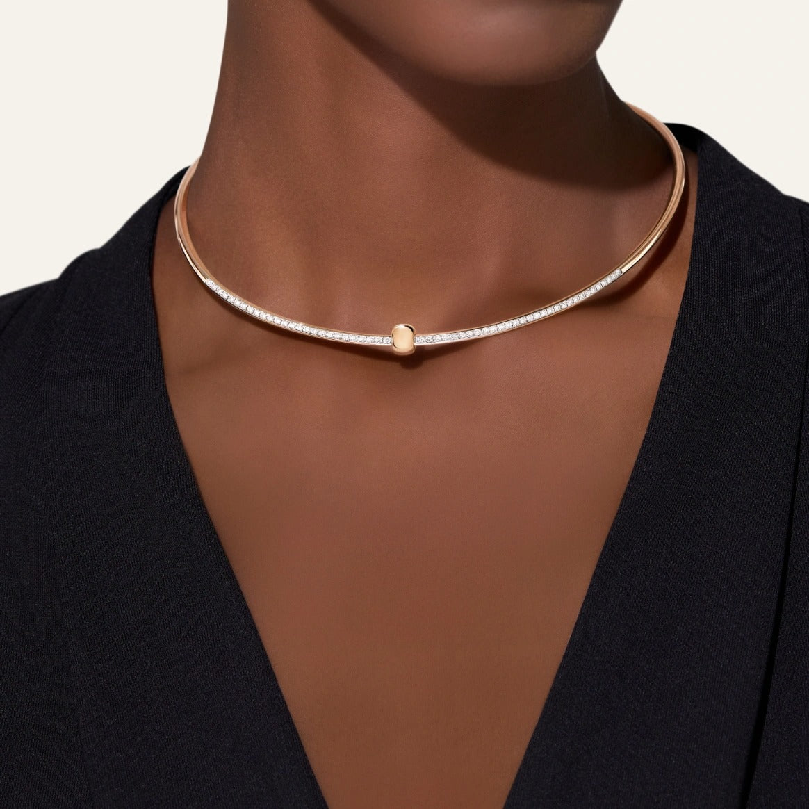 Pomellato Together 18k Gold and Diamond Choker Necklace PCC5014_O7WHR_DB000
