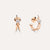 Pomellato Together Crossover Diamond Earrings in 18k Gold with Diamonds