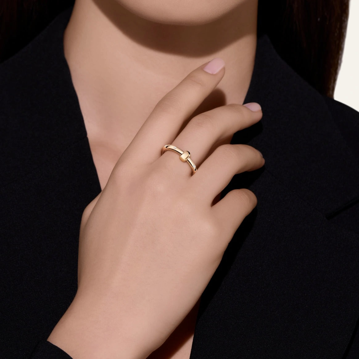 Pomellato Together Rose Gold Single Band Diamond Ring