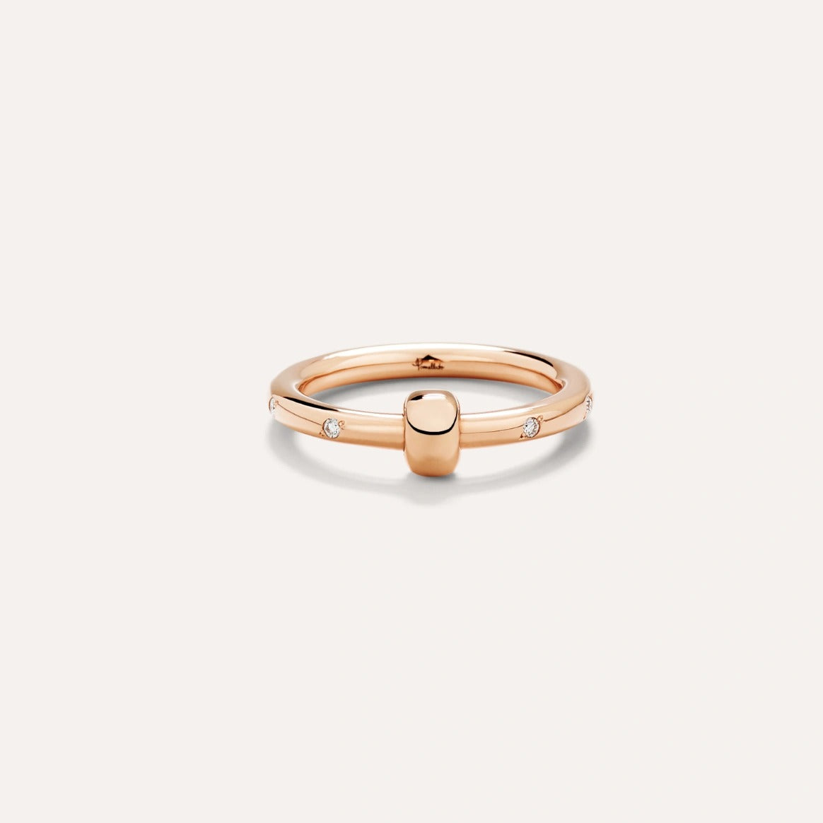 Pomellato Together Rose Gold Single Band Diamond Ring