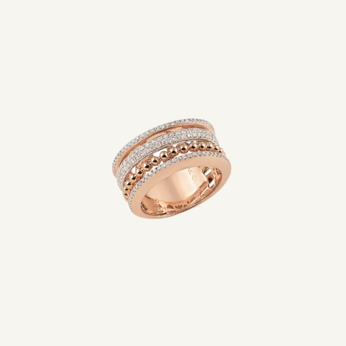 Al Coro Palladio Diamond Ring in 18k Gold