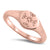 St Cuthbert's Leavers Graduation 14k Rose Gold Signet Ring 2023 - Orsini Jewellers