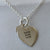 Saint Cuths silver heart necklace leavers faith hope love