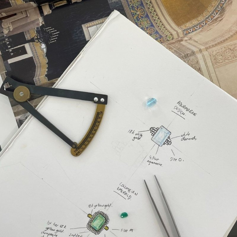 Bespoke Ring Design Drawing
