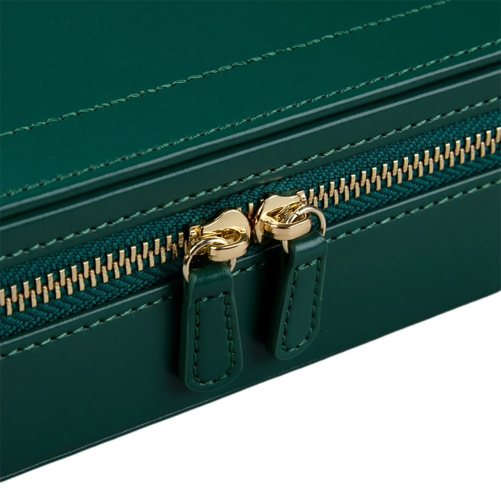 Sophia Forest Green Travel Case with Floral Detail 397812