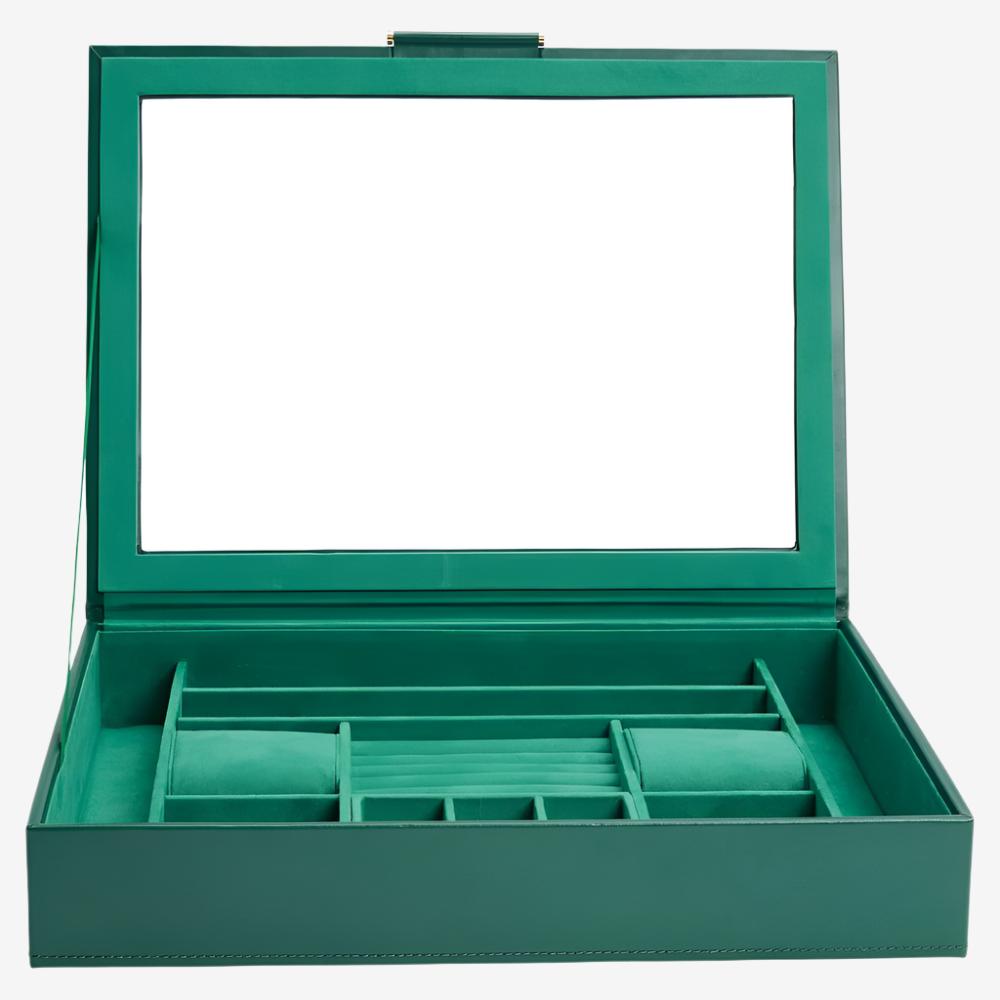 Sophia Green Jewellery Box with Window