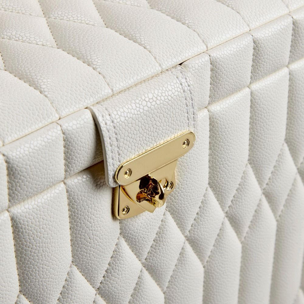 Lauren Medium Jewellery Box in Ivory
