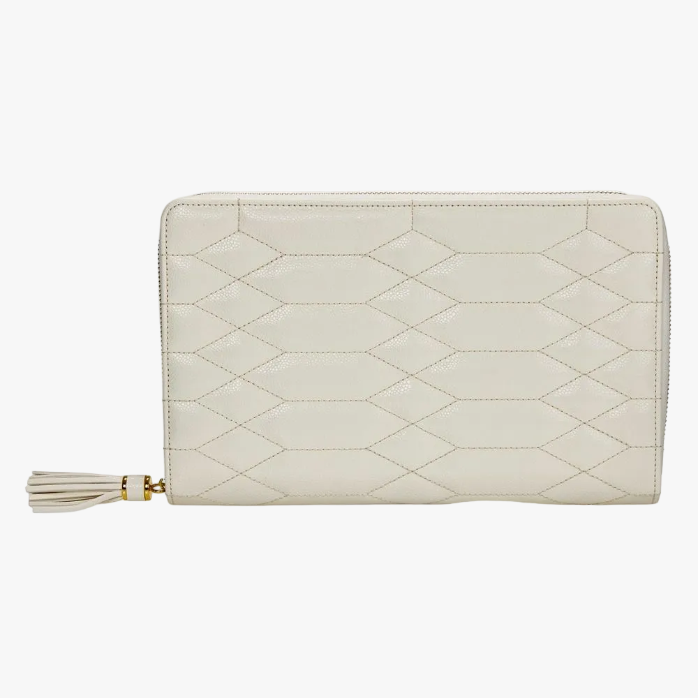 WOLF Lauren Jewellery Portfolio in Ivory, Jewellery Travel Case W349252