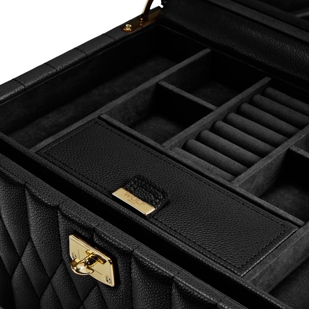Lauren Medium Jewellery Box in Black