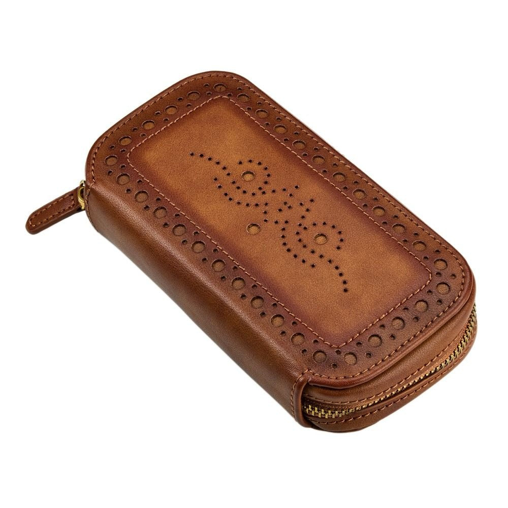 WOLF Brogue Two Piece Watch Zip Case Orsini Watch Case.