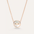 White Mother of Pearl Diamond Pom Pom Dot Necklace