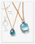 Pomellato Nudo Necklace with London Blue Topaz and Diamonds