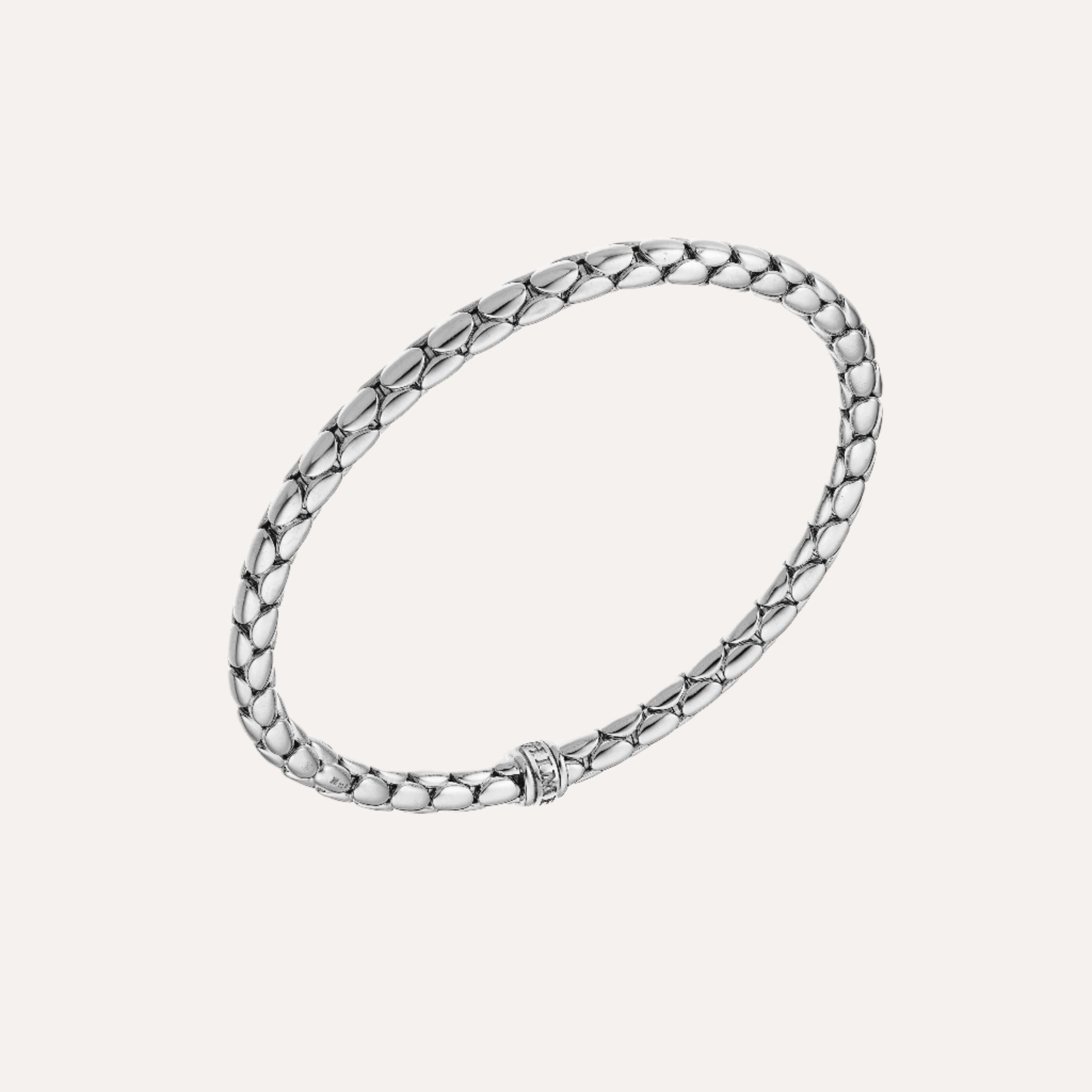 Chimento Stretch Spring Bracelet (Large) in 18k White Gold - Orsini Jewellers