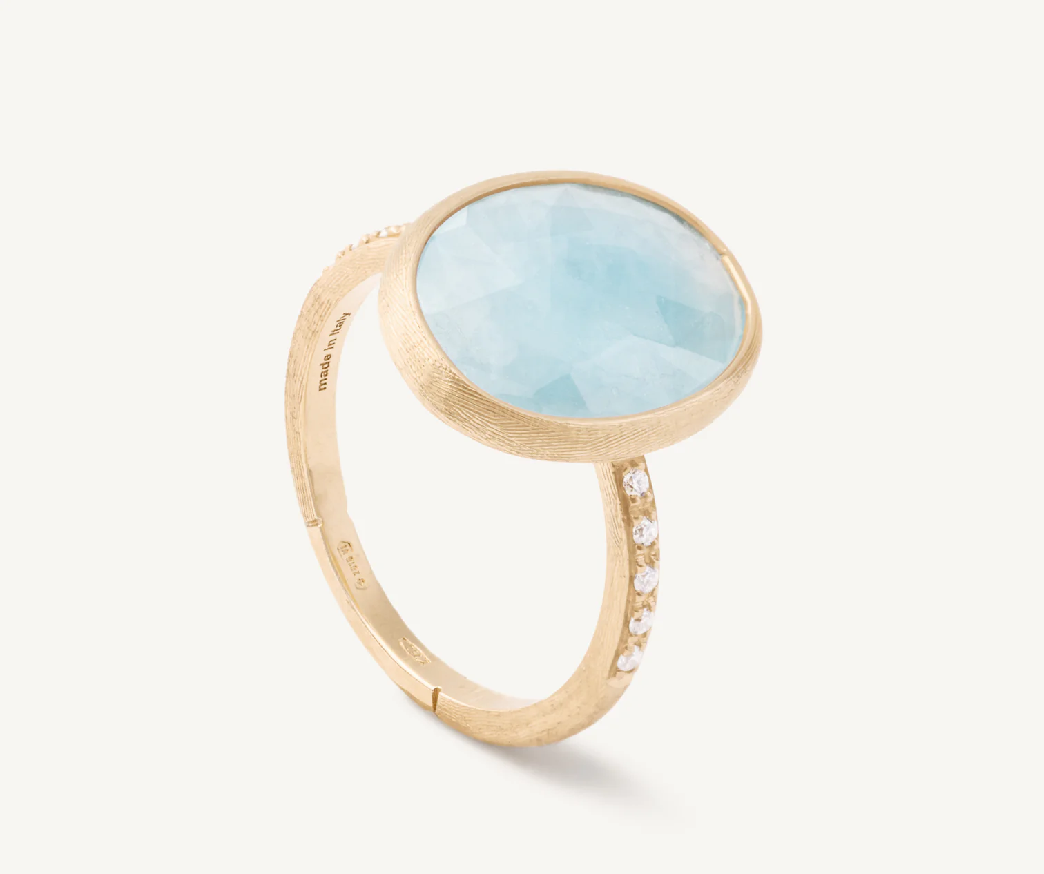Marco Bicego Siviglia Aquamarine and Diamond Ring - Orsini Jewellers