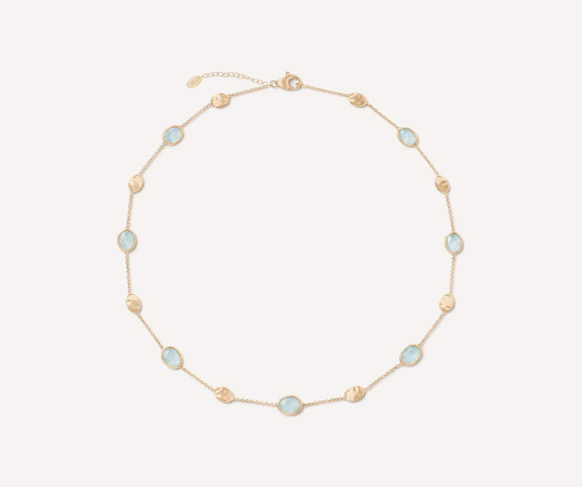 Siviglia 18k Gold and Aquamarine Necklace - Orsini Jewellers