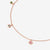 Dodo Bollicine Necklace in 9K Rose Gold with Five Coloured Gemstones - Orsini Jewellers