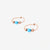 DoDo Earrings GRANELLI Hoop Mini Turquoise Ceramics and Rose Gold - Orsini Jewellers