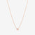 DoDo Necklace BOLLICINE 9k Rose Gold with White Diamond - Orsini Jewellers