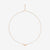 DoDo Necklace NODO Rose Gold with One White Diamond - Orsini Jewellers