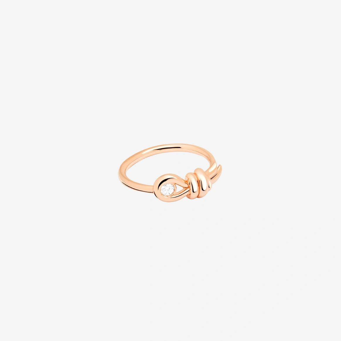 DoDo Ring NODO Rose Gold Ring with Diamond - Orsini Jewellers
