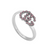 Gucci GG Running Ring in 18k White gold with Pink Topaz - Orsini Jewellers