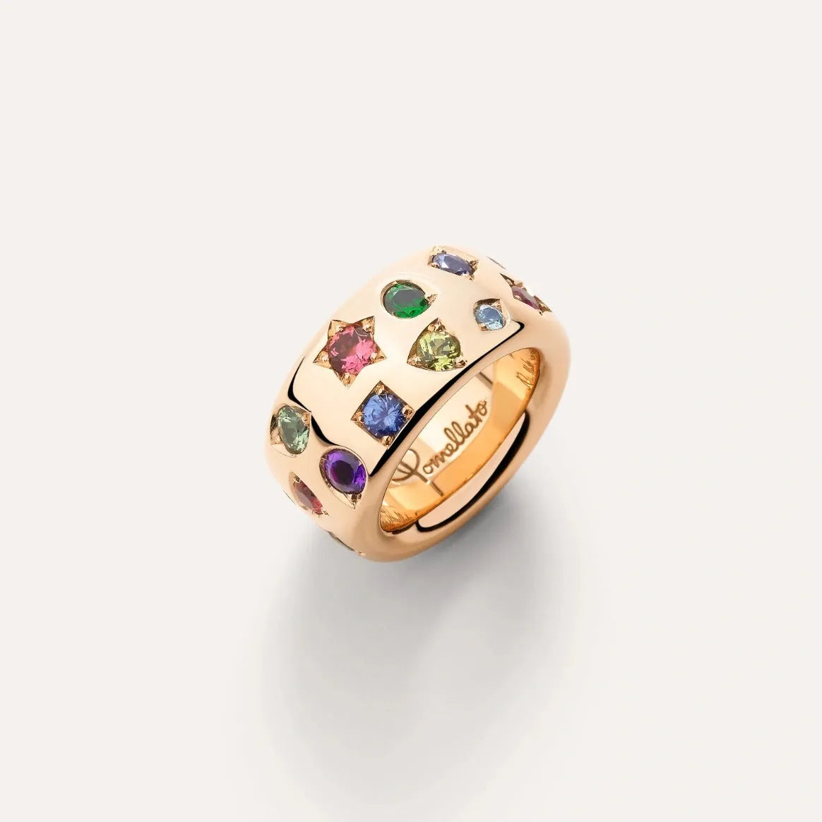 Iconica Pomellato Ring in 18k Rose Gold with Coloured Gemstones - Orsini Jewellers