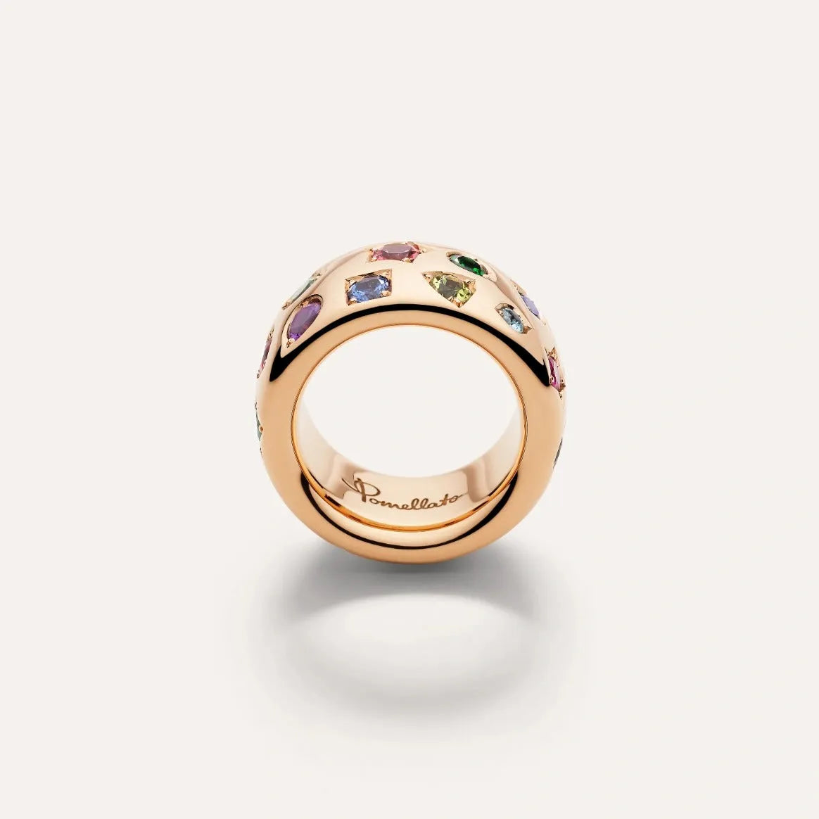 Iconica Pomellato Ring in 18k Rose Gold with Coloured Gemstones - Orsini Jewellers