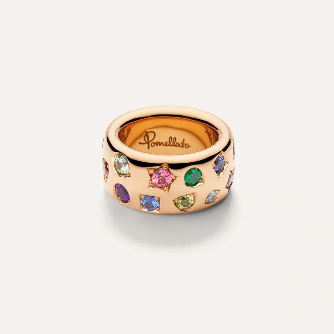 Iconica Pomellato Ring in 18k Rose Gold with Coloured Gemstones - Orsini Jewellers