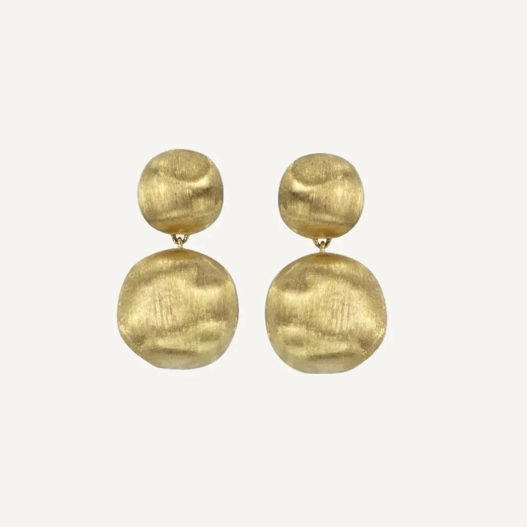 Marco Bicego Africa 18k Gold Earrings 2 Drop (Large) - Orsini Jewellers