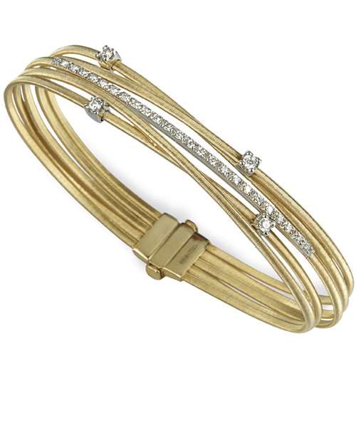 Marco Bicego Goa 18k Gold Diamond Bracelet 5 Strand - Orsini Jewellers