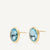 Marco Bicego Jaipur 18k Gold Sky Blue Stud Earrings - Large size - Orsini Jewellers