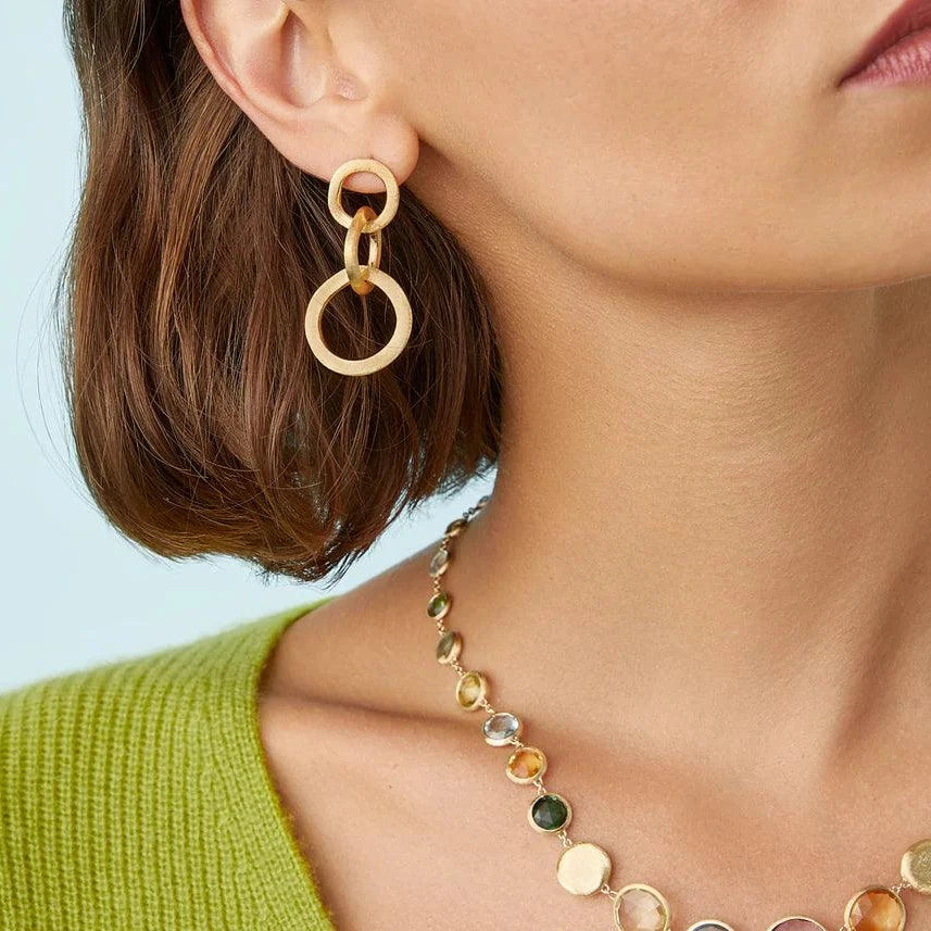 Marco Bicego Jaipur Link 18k Gold Dangle Earrings - Orsini Jewellers