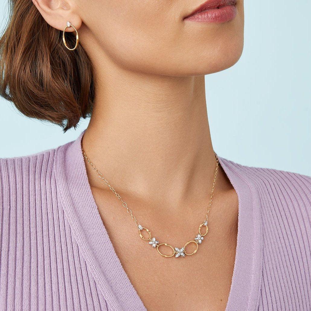 Marco Bicego Marrakech Onde 18k Gold and Diamond Necklace - Orsini Jewellers