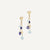 Marco Bicego Paradise 18k Gold Iolite Sky Blue Topaz Earrings Double Drop - Orsini Jewellers