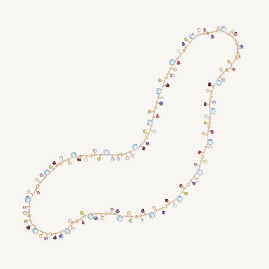 Marco Bicego Paradise Necklace Gemstones and 18k Yellow Gold - Orsini Jewellers