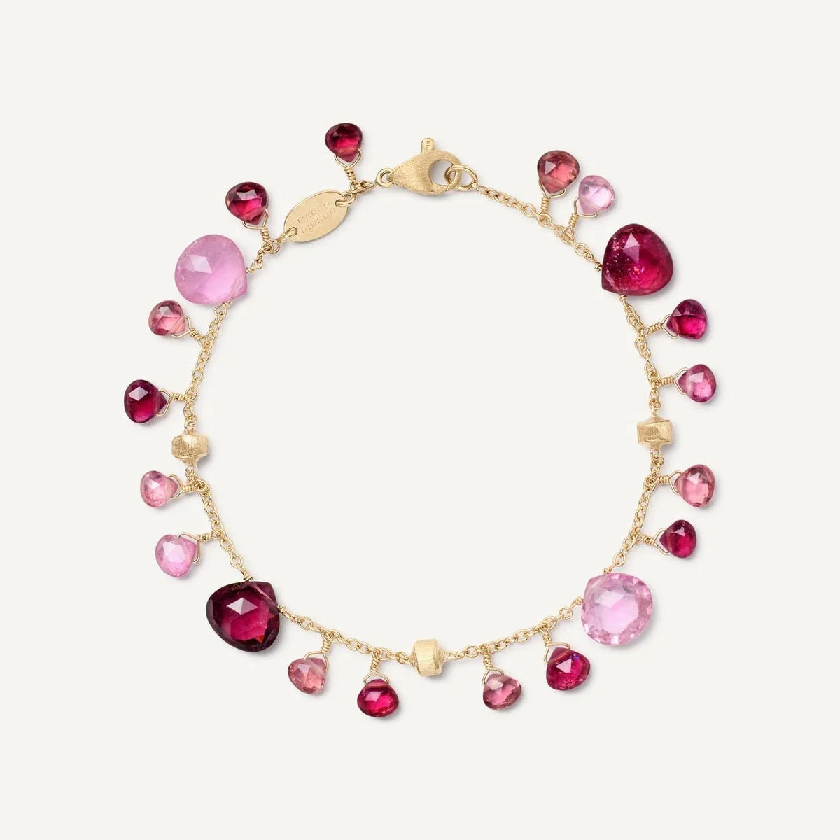 Marco Bicego Paradise Pink Tourmaline Gemstone Bracelet in 18k Gold - Orsini Jewellers