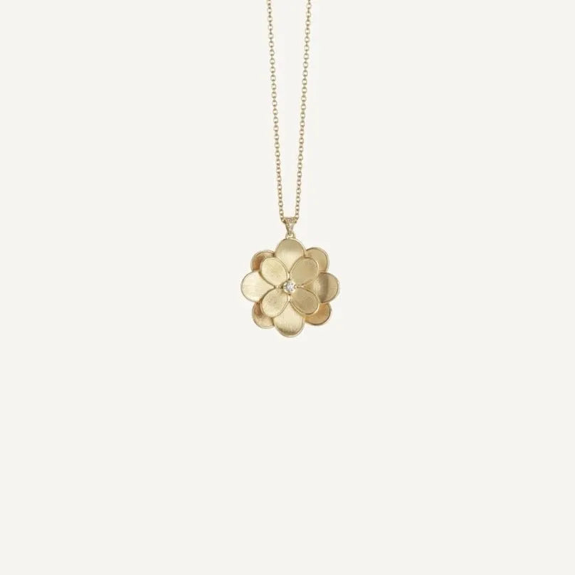 Marco Bicego Petali 18k Gold Diamond Necklace Long - Orsini Jewellers