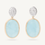 Marco Bicego Siviglia Aquamarine and Diamond 18k Gold Earrings - Orsini Jewellers