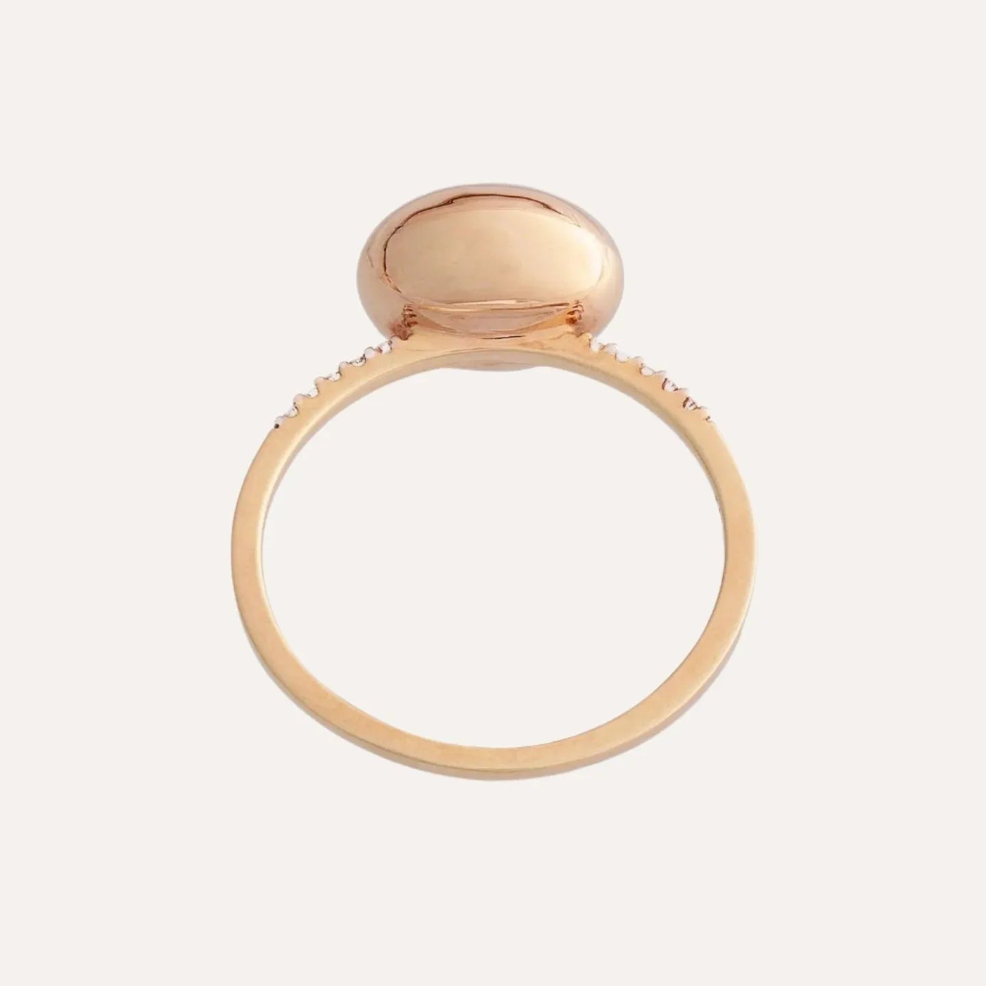 Nanis Elite Rose Gold Boule and Diamonds Pavé Ring (Medium) - Orsini Jewellers