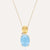 Nanis Ipanema Aquamarine and Gold Pendant with Diamond Detail - Orsini Jewellers